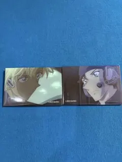 名探偵コナン　場面写スクエア缶バッジ　安室透　赤井秀一　黒鉄の魚影　コナンプラザ