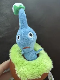 【ピクミン】青ピクミン 引っこ抜きぬいぐるみ マスコット キーホルダー