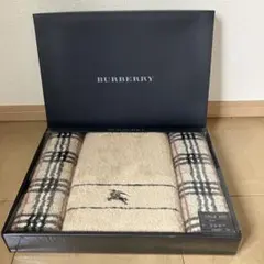 BURBERRY バスタオル1枚＋フェイスタオル2枚 箱付のサムネイル