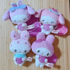 サンリオ♡マイメロディ　アニバーサリーバリエーションマスコット　4つセット
