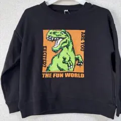 新品キッズ恐竜プリント トレーナー 120サイズ