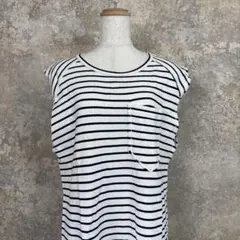 EVERLAST ワンピース ボーダー ロングワンピ 綿 カジュアル S