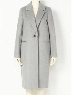 FRAY I.D コクーンチェスターコート グレー ウール M
