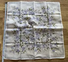 Pierre Cardin 花柄ハンカチ 綿100%