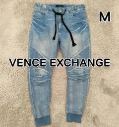VENCE EXCHANGE ストレッチ ジョガーパンツ バイカー デニム M