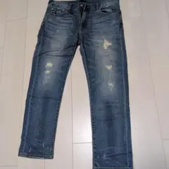 UNIQLO ジーンズ サイズ34 ダメージ加工　試着のみ