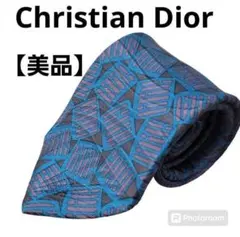 【美品】クリスチャンディオール　ネクタイ　シルク　総柄　ハイブランド　高級