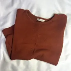 フリークスストア　ブラウンオレンジ　半袖カットソー　ワッフルTシャツ