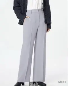 PLST トリアセブレンドストレートパンツ（マシンウォッシャブル）