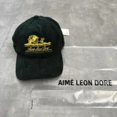 AIMÉ LEON DORE グリーンキャップ　コーデュロイ