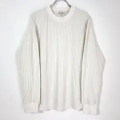 ⭐️良好⭐️グローバルワーク 長袖 ロンＴ ワッフル 無地 白 シンプル 綿