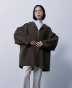 スタンニングルアー　ウール　リバー　ガウンコート　美品 STUNNING LURE(スタニングルアー)｜リバーコート/ライトグリーン