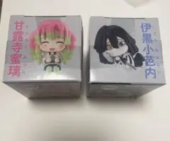 鬼滅の刃　甘露寺蜜璃　伊黒小芭内　ちょこっとひっかけフィギュアぷち柱①