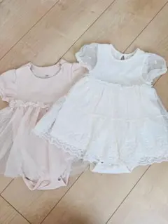 【サイズ74】ベビーワンピース　ロンパース　セレモニー