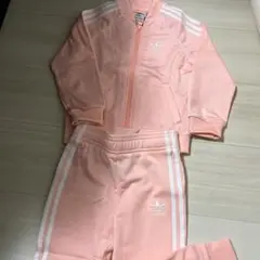 adidas ピンク ジャージ上下セット