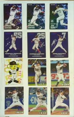 1Yakult-サンタナ選手金箔1枚 プロ野球2025年第1弾含む12種12枚