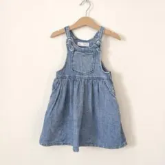 Zara kids ザラキッズ デニムジャンパースカート 104cm100cm