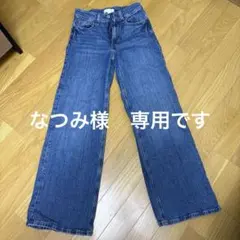 H&M ワイドレッグデニムジーンズ 34（XS）