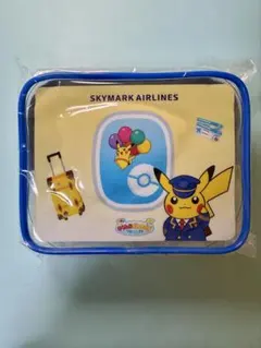 新品【スカイマーク】ピカチュウジェットBC2ミニポーチ