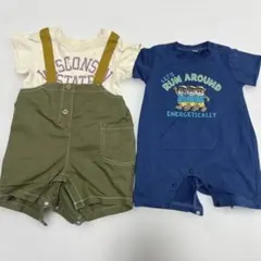 BREEZE 西松屋　半袖ロンパース　2点セット　70.80cm