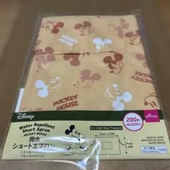 Disney ミッキーアイコン 撥水ショートエプロン