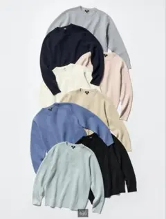 ウォッシャブルミラノリブクルーネックセーター3XL