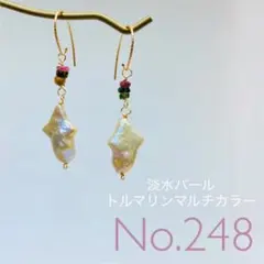 No.248タマノ天然石　チャーム（ピアスorイヤリングorマスクチャーム）