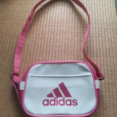 adidas ショルダーバッグ ホワイト/ピンク