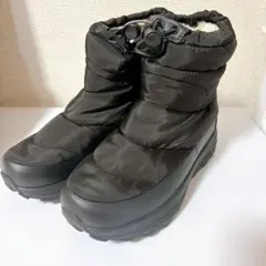 新品・未使用 ブラック スノーブーツ 防水性 滑り止め 裏起毛 25.5cm