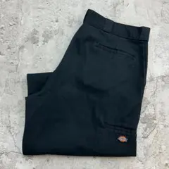 た*う様 Dickies　ダブルニーワークパンツ　W41相当　ブラック　古着