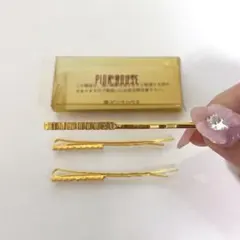 ピンクハウス ヘアピン ロゴ入り ゴールドのサムネイル