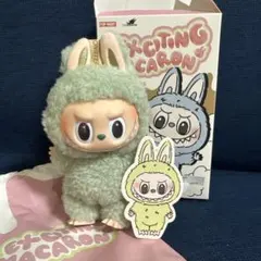 正商品　ラブブlabubu macaron 緑 labubu ラブブ ぬいぐるみ マカロン exciting macaron - メルカリ