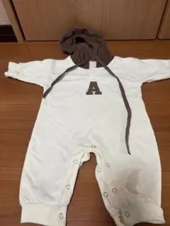 ベビー服 フード付きロンパース 70cm