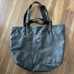 ROXY ダークグレー トートバッグ メッシュ内袋付き　プールバッグのサムネイル