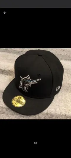New Era マイアミ・マーリンズ キャップ7 3/8 ブラック59FIFTY