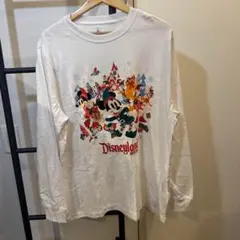 DLR 海外ディズニーパーク M クリスマス ロングTシャツ パークロゴ