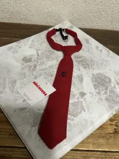 未使用　ミキハウス　キッズネクタイ　赤