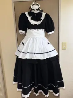 【Milky Ange】コリーナ メイド服 カチューシャ・パニエ付 ロリータのサムネイル