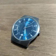 ダークブルー アナログクォーツ時計