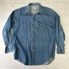 50s lee 復刻】Lee ライダース2455 デニムウエスタンシャツ - メルカリ