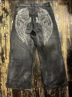 JADED LONDON ブラックデニム 翼