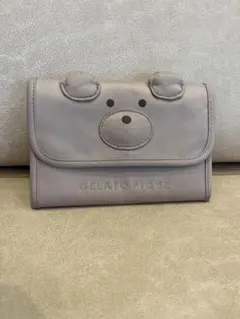 GELATO PIQUE クマの母子手帳ケース グレー