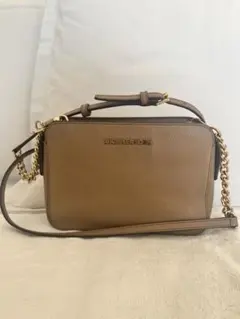 MICHAEL KORS ベージュ　ショルダーバッグ　チェーン