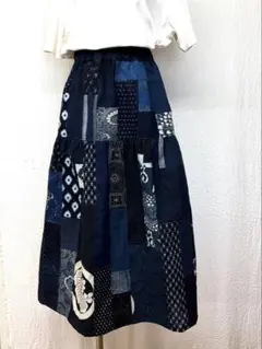yukiemon パッチワーク柄 ロングフレアスカート 3Lサイズ - メルカリ