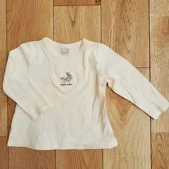 プティマイン　プティプラgirls長袖Tシャツ　イエロー　90