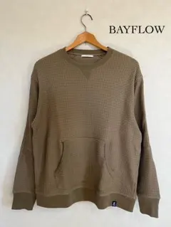 BAYFLOW | ベイフロー＊ サーマルニットトップス トレーナー スウェット