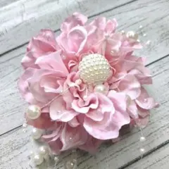 303 コサージュ　くすみピンク　アーティフィシャルフラワー（造花） 卒業式