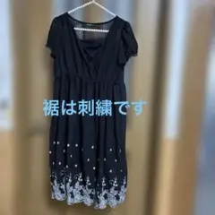 ChouChou 半袖 ワンピース ブラック Lサイズのサムネイル