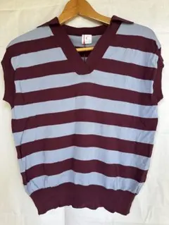 タグ付き新品♪オペークドットクリップ☆Vネックプルオーバー☆サイズM