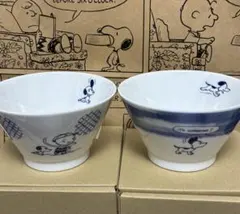 新品 スヌーピー ミュージアム お茶碗 50's SN＆CB 2個セット 和風